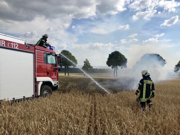 Die Feuerwehr hatte die Lage schnell im Griff. Fotos: FF Heiligendorf