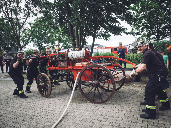 Die historische Handdruckspritze muss saniert werden. Foto: Freiwillige Feuerwehr Fallersleben