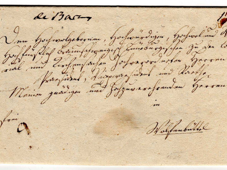 Ein Brief von Salder nach Wolfenbüttel vom 20.5.1787. Foto: Privat