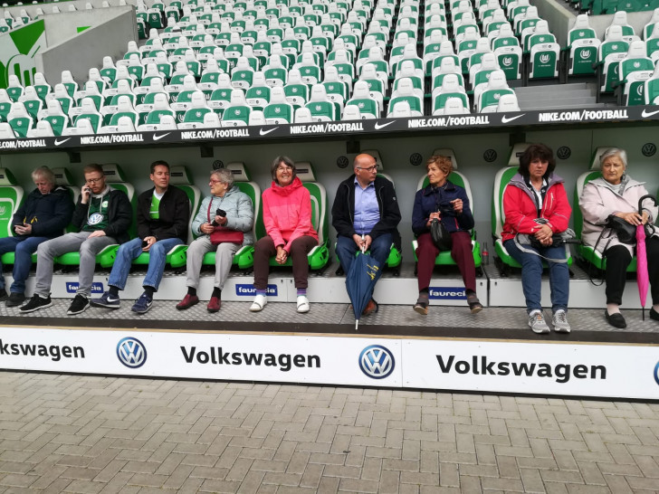 Mitglieder des Sozialverbandes besuchten das VfL Stadion. Foto: OV Wolfsburg-Stadtmitte