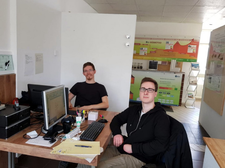 Die FÖJ'ler Pascal Strobel und Julius Tristan Röhrdanz. Foto: reka