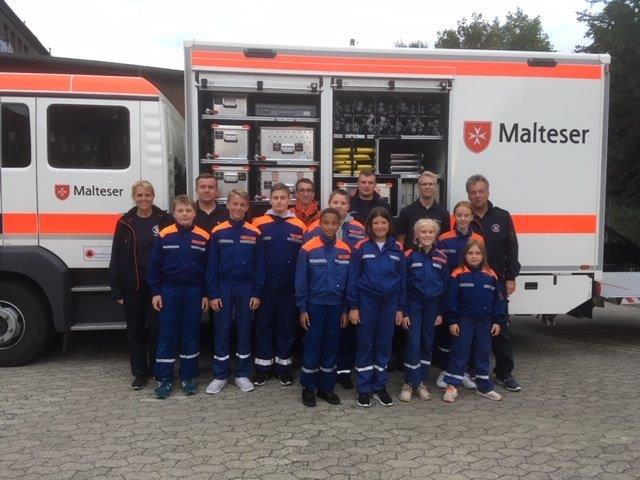 Die Jugendfeuerwehr Watenbüttel zu Besuch bei den Maltesern. Foto: JF Watenbüttel