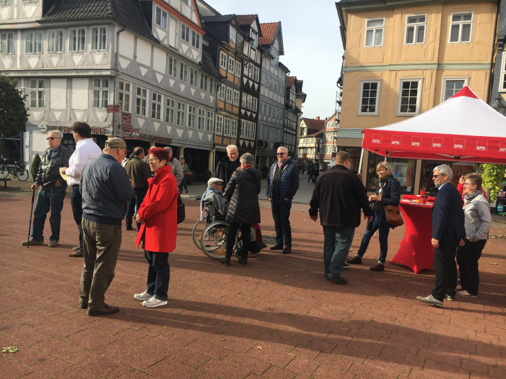 Vor Ort hatten die Bürgerinnen und Bürger der Stadt Wolfenbüttel die Möglichkeit, mit der SPD ins Gespräch zu kommen. Foto: SPD Wolfenbüttel