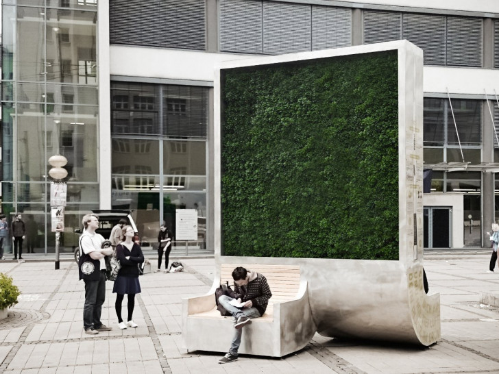 In Jena steht bereits ein CityTree. Symbolfoto: Green City Solutions