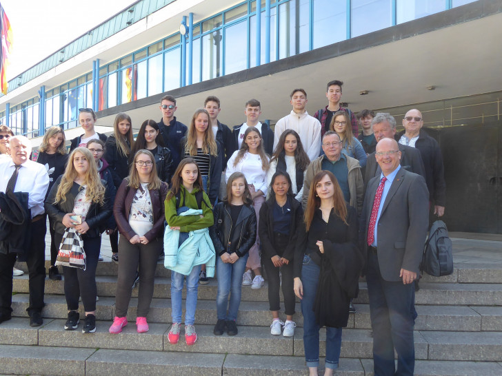 Schülerinnen und Schüler aus dem polnischen Bad Kudowa. Foto: Stadt Wolfsburg