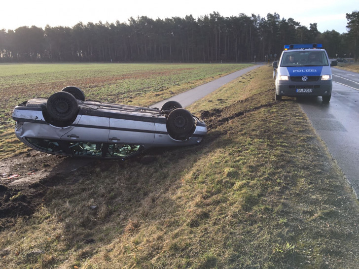 Bei Wesendorf überschlug sich ein Fahrzeug. Foto: aktuell24/bm