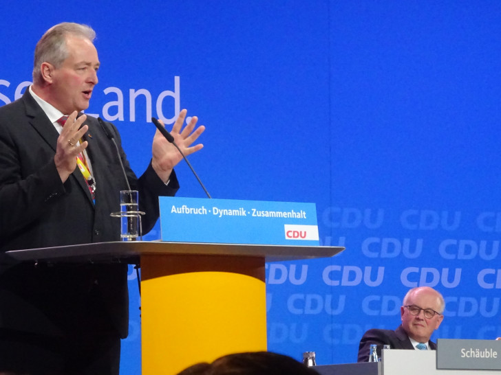 Frank Oesterhelweg während eines Redebeitrages auf dem CDU-Bundesparteitag. Foto: CDU