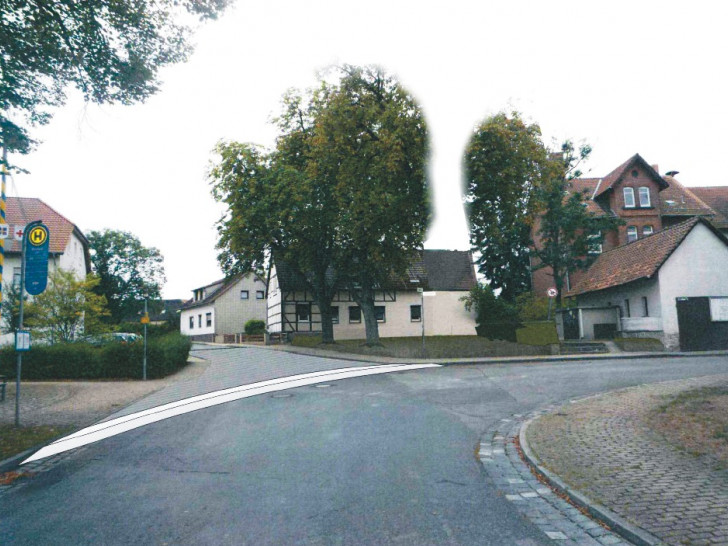 So soll der neue Ortsmittelpunkt aussehen. Fotomontage: Stadt Helmstedt