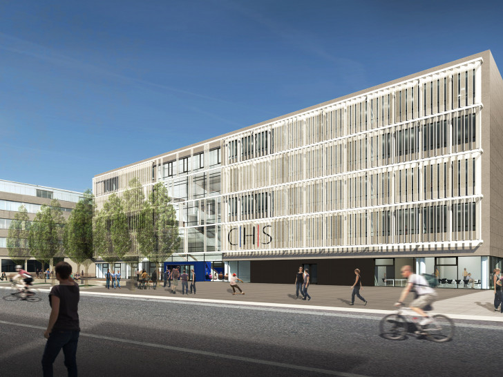 Der Entwurf des neuen Hauses A der Carl Hahn-Schule. Foto: Stadt Wolfsburg