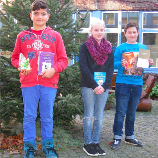 Die Gewinner des Vorlesewettbewerbs. Foto: Privat