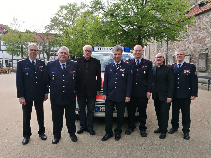 Akteure aller drei Organisationen informierten über den genauen Ablauf des sechsten ökumenischen Braunschweiger Florianstag. Foto: Feuerwehr Braunschweig