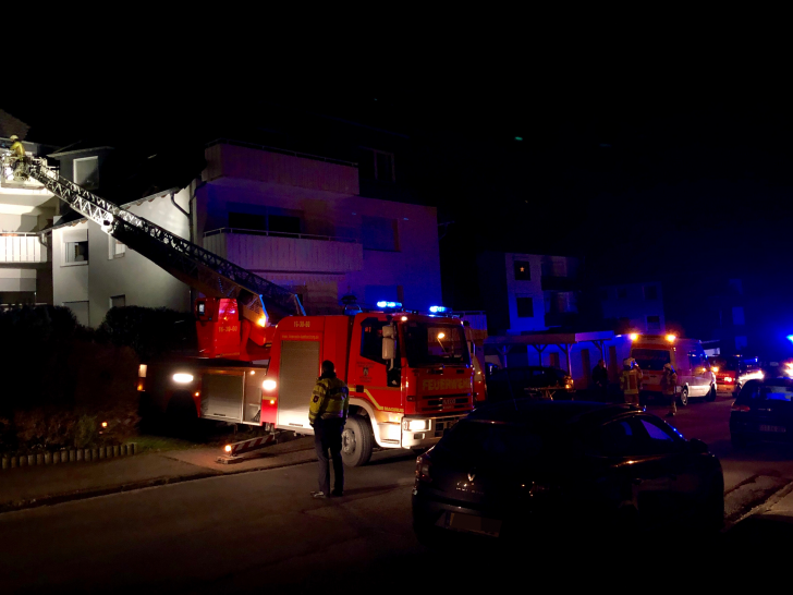 Die Drehleiter kam zum Einsatz. Foto: Feuerwehr Bad Harzburg