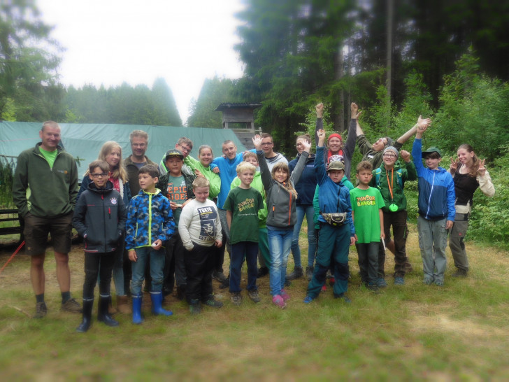 Viele junge Ranger nahmen an der aufregenden Zeitreise durch die Harzer Geschichte Teil. Foto: Wiebke Brand, Commerzbank-Umweltpraktikantin.