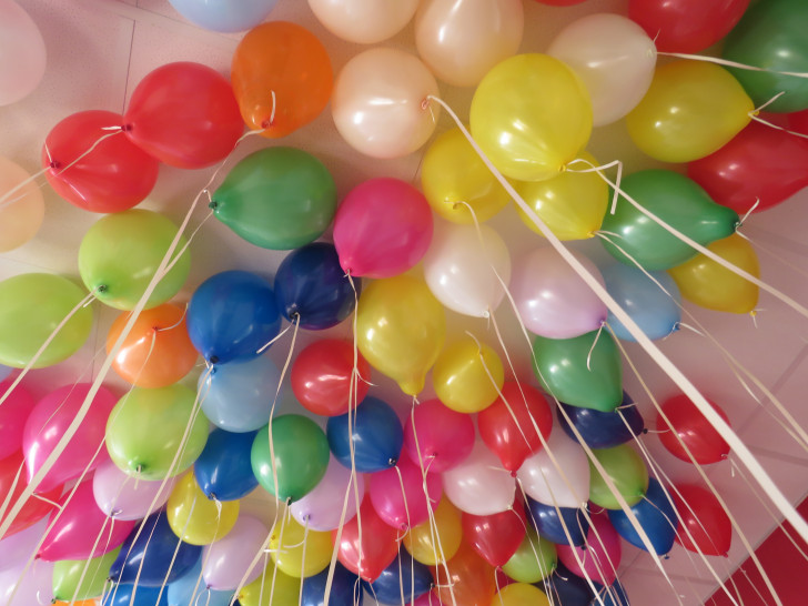 Luftballons am Einweihungstag der zweiten Kindertagesstätte in Wendhausen „Kita Mühlennest“ im Februar 2019 Foto: Gemeinde Lehre