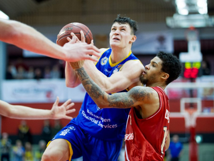 Zygimantas Janavicius und die Basketball Löwen gaben in Giessen eine klare Führung her. Foto: privat
