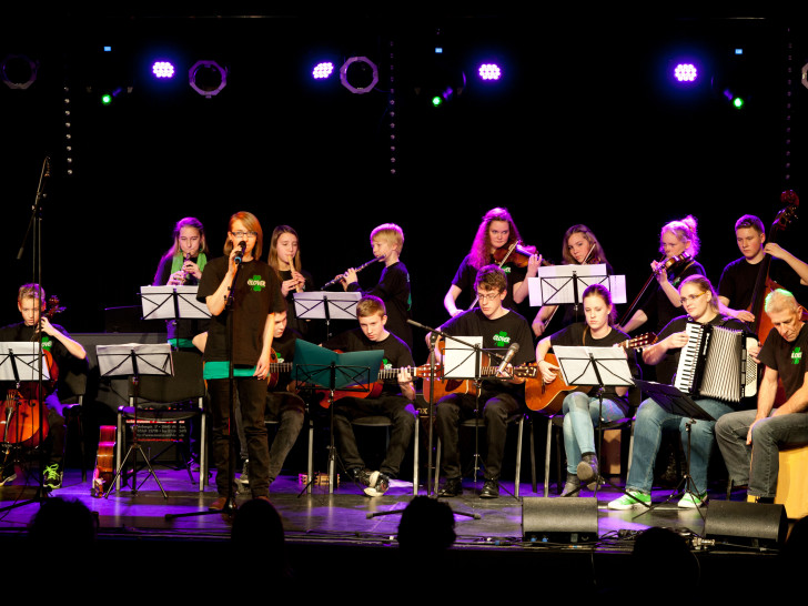 Das Folk-Ensemble Clover während eines Konzerts. Foto: Stadt Wolfsburg 