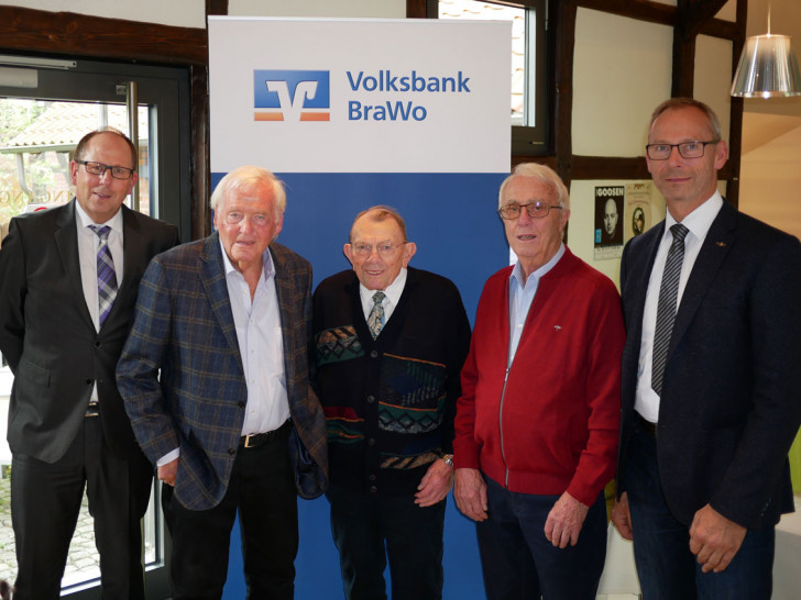 v.l.: Reiner Jahnke, Rolf Hamster, Walter Rath, Arthur Burghardt, Uwe Horn. Fotos: Alexander Panknin