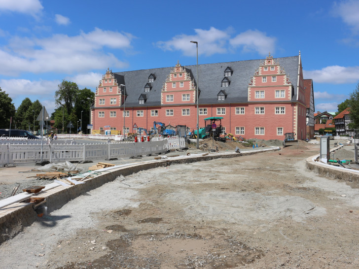 Der Antrag, den Häuserfund auf dem Schlossplatz, in den Umbau zu integrieren wurde abgelehnt. Foto: Anke Donner 