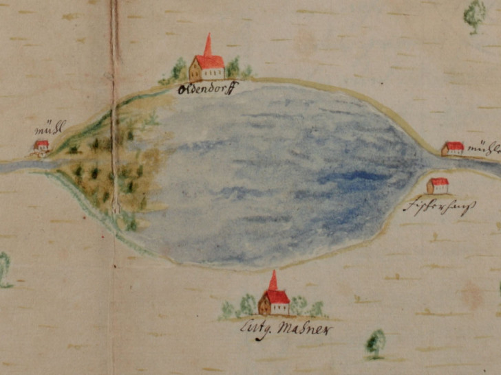 Ausschnitt einer Karte von 1689. Foto: Niedersächsisches Landesarchiv
Wolfenbüttel