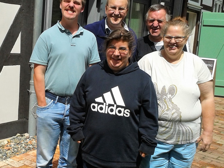 Die Besuchergruppe der Lebenshilfe Goslar mit Organisator Jürgen Niebuhr (zweiter von links) im Gärtnermuseum Foto: Museum