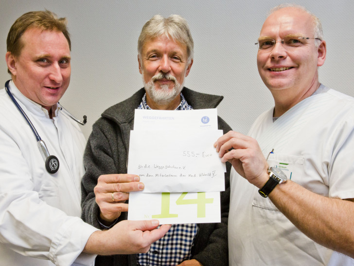 Chefarzt Prof. Dr. Jan T. Kielstein, Dr. Thomas Lampe, Thomas Türke (v. li.). Foto: privat