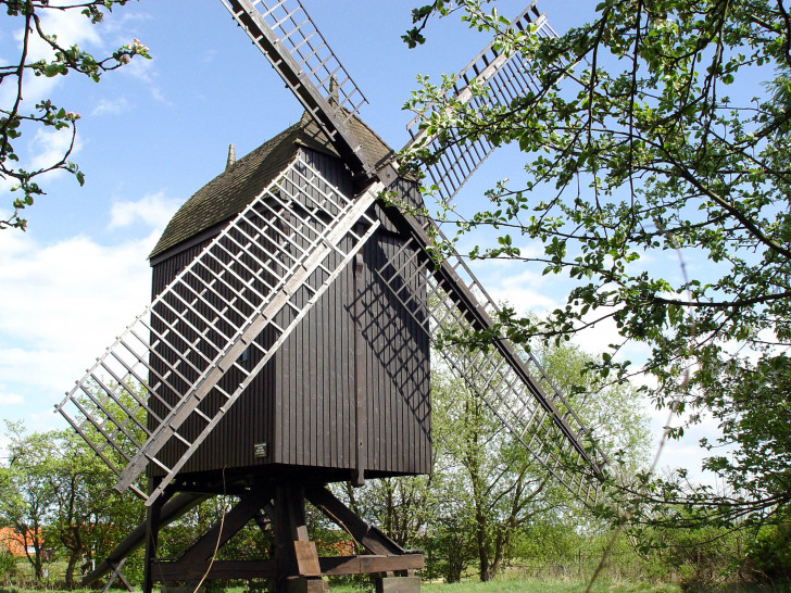 Die Schradersche Mühle präsentiert sich am Pfingstmontag. Foto: Stadt Wolfsburg 