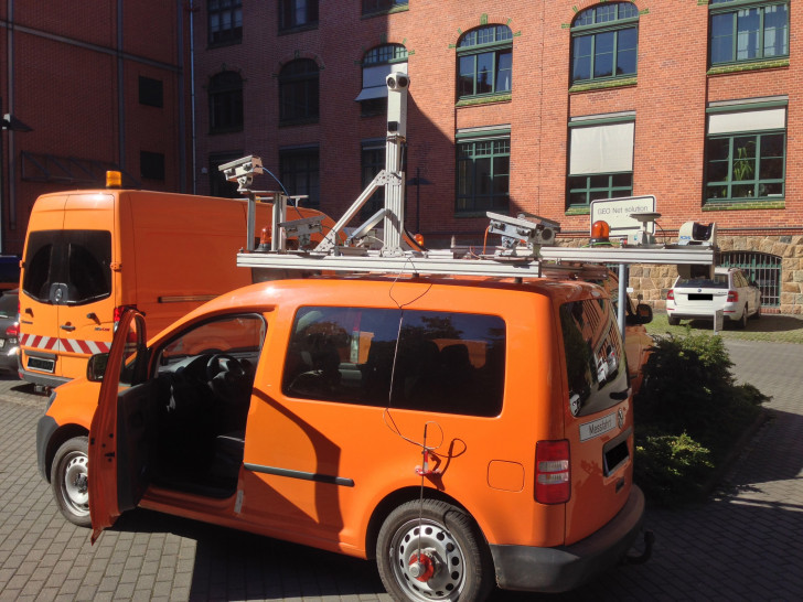 Das Messkamerafahrzeug ist noch bis April auf Goslars Straßen unterwegs. Foto: GEO Net solution GmbH