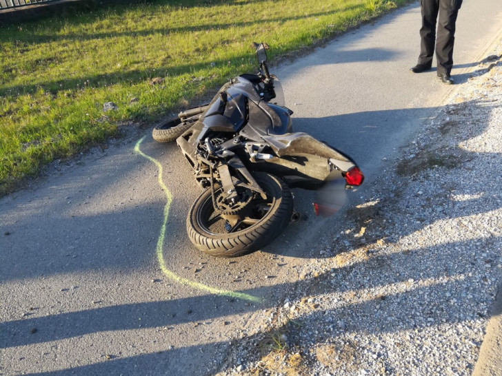 Das Motorrad des Unfallfahrers. Foto: Polizei Goslar