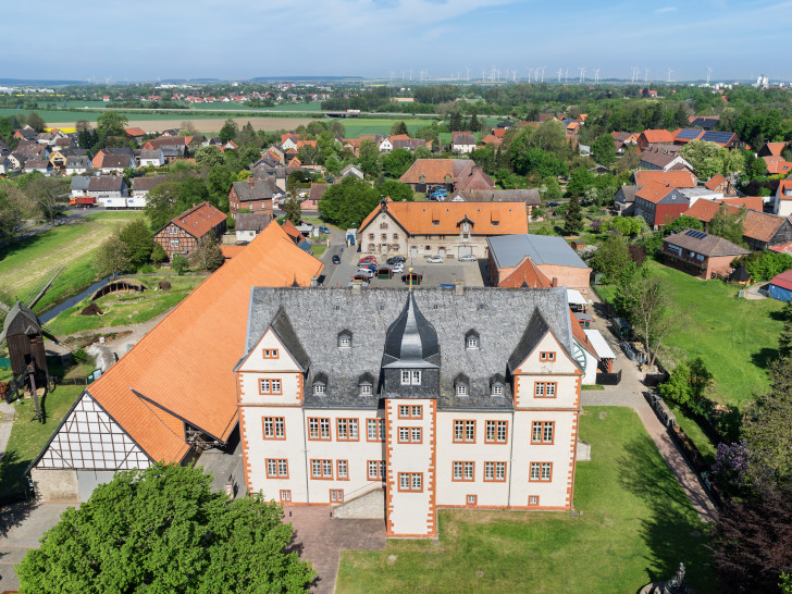 Das Schloss Salder von oben. Foto: André Kugellis