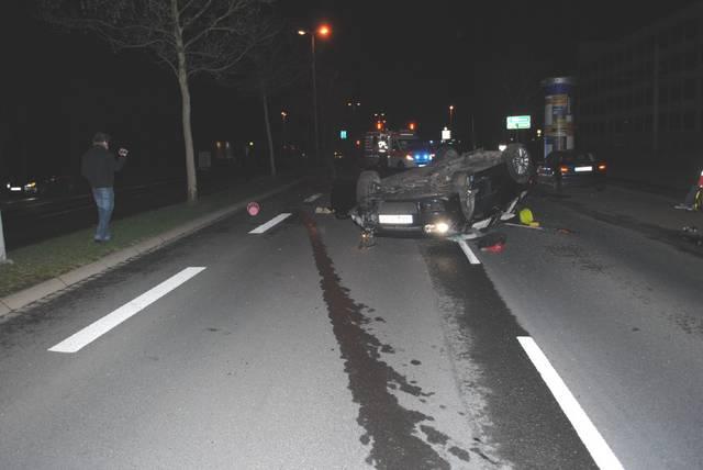 Das Ende eines Straßenrennens vor einigen Jahren. In der nähe der Hamburger Straße gab es einen schweren Verkehrsunfall. Foto: Polizei Braunschweig/Archiv