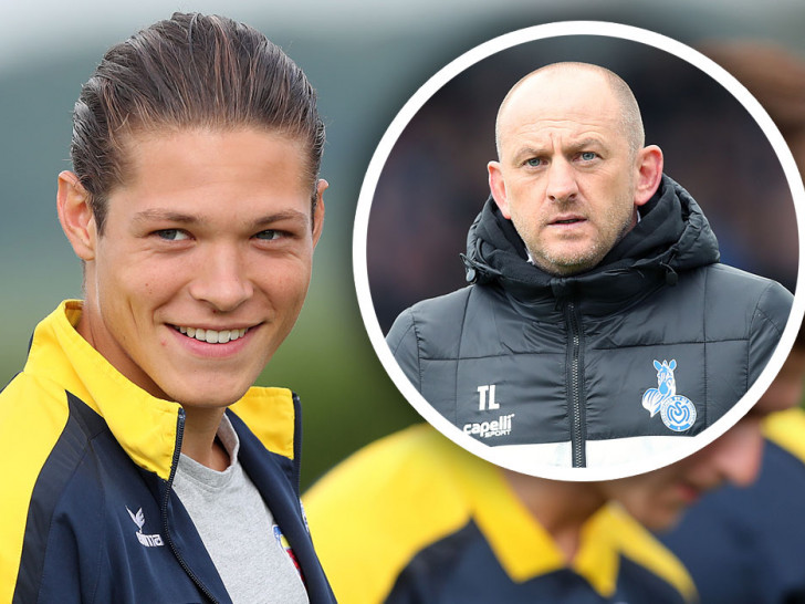 Leon Bürger (li.) spielt in den nächsten Tagen bei Torsten Lieberknecht vor. 