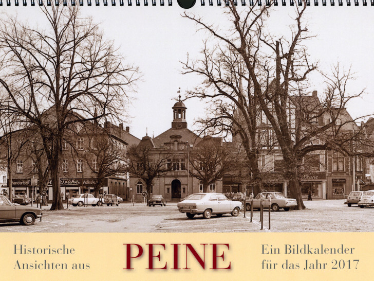Titelbild Kalender 2017, Historischer Marktplatz 1973. Foto: Stadtarchiv Peine.