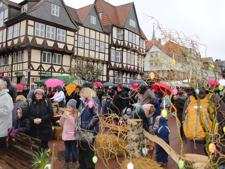 Das schlechte Wetter konnte den Besuchern auf dem diesjährigen Osterfest nichts anhaben. Fotos: Jonas Walter