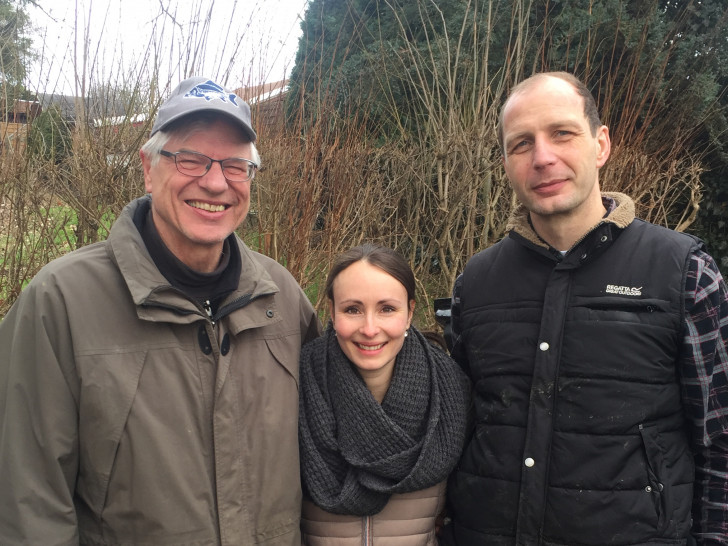 Alter und neuer Vorstand. Von Links: Christoph Busch, Kristina Bosse (Kassenwartin), Kai Stornebel