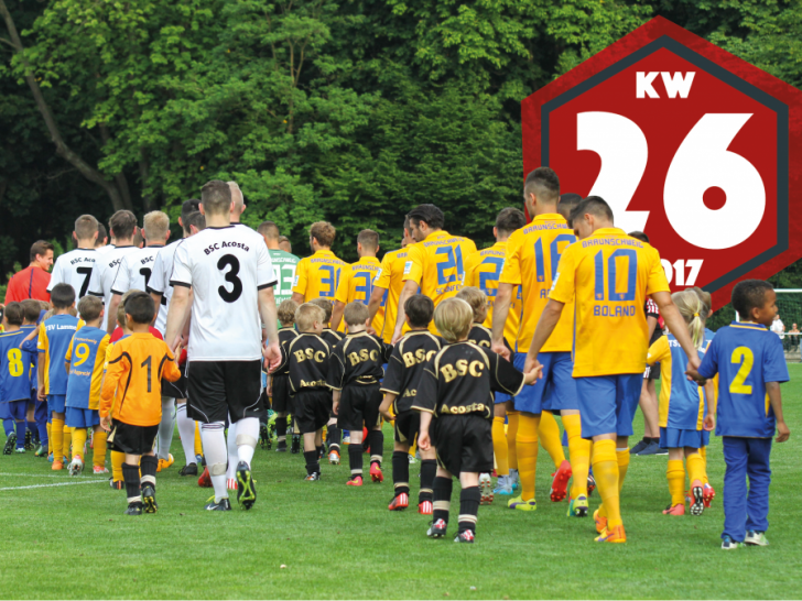 Erster Test von Eintracht Braunschweig im Konrad-Koch-Stadion. Foto: Frank Vollmer