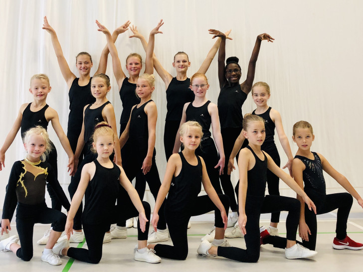 Die Aerobicturnerinnen des MTV Wolfenbüttel.