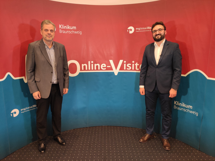 Chefarzt Prof. Dr. Matthias Heintzen und Oberarzt Khaldoun Ali vom Städtischen Klinikum Braunschweig.