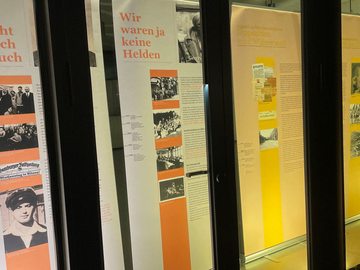 Ein Blick in die Ausstellung im Lessingtheater.