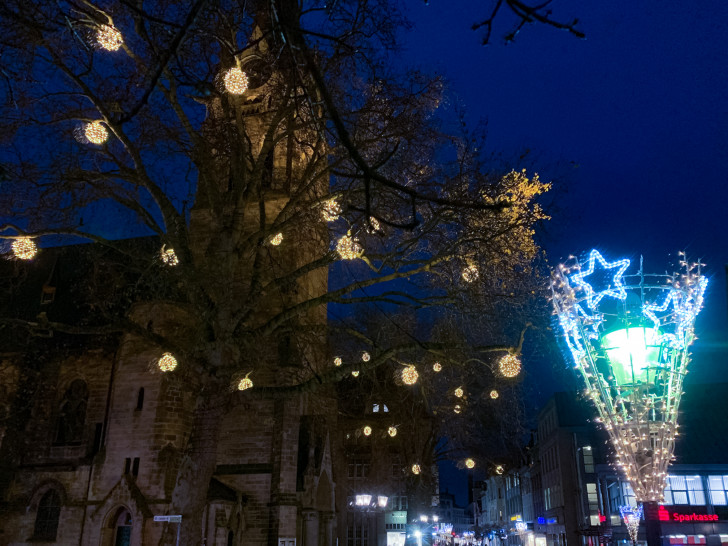 Die Lichter leuchten nun jeden Abend.