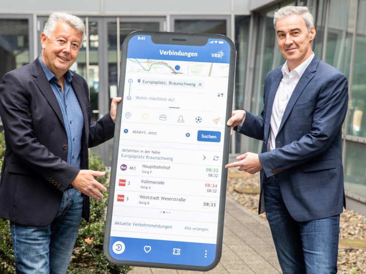 Stellten die neue VRB-App vor: Geschäftsführer Jörg Reincke und Ralf Sygusch.
