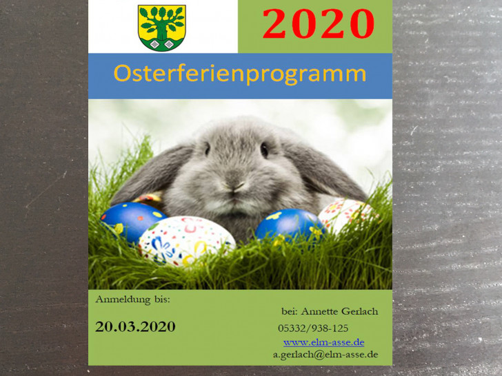 Das Osterferienprogramm steht bereit.