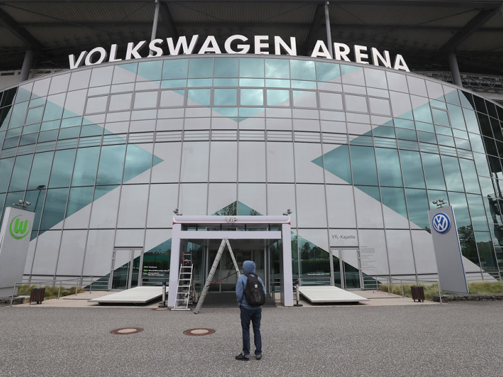 Ohne Zuschauer vor Ort: Europa League in Wolfsburg. 
