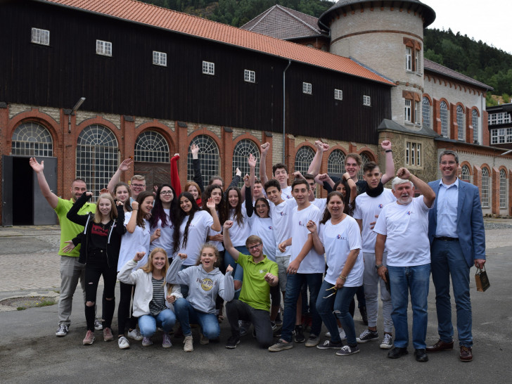 Im Juli 2018 schauten sich Jugendliche aus Ra‘anana und Goslar gemeinsam das Besucherbergwerk Rammelsberg an.
