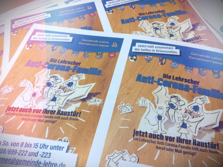 Die Flyer zur Aktion „38165 hält zusammen“