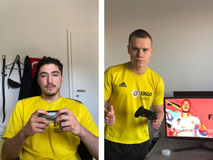 Eren Kocak und Lasse Denker vom MTV Gifhorn sind die ersten eFootball-Meister der Oberliga Niedersachsen.