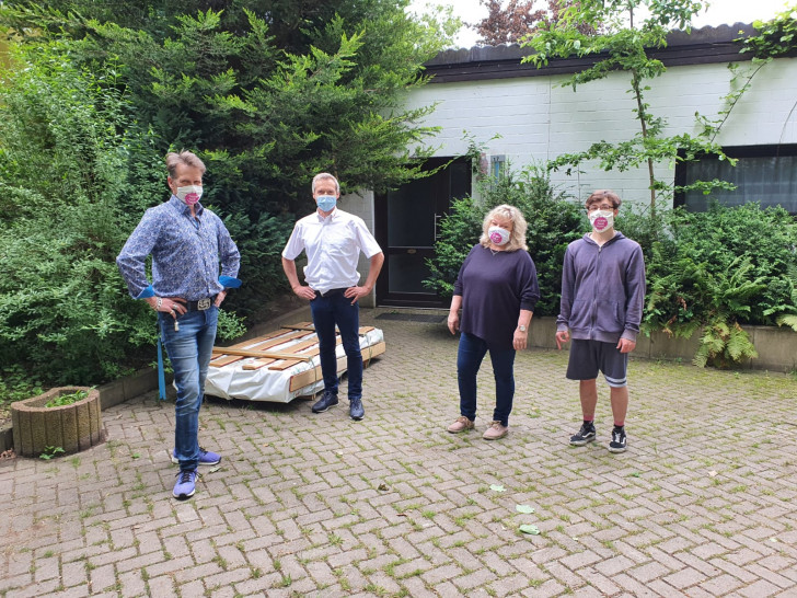 Von links: Thorsten Vogel, Reinhold Bißlich, Karin Sternberg- Heidenpeter, Arne Runau.