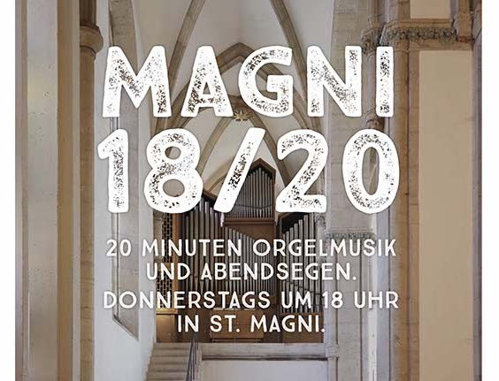 Die Braunschweiger Magni-Gemeinde lädt zu Orgelmusik und Abendsegen in die Magni-Kirche ein.