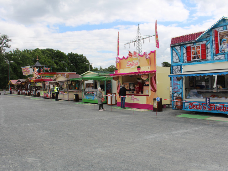Die Kirmes to go auf dem Messegelände.