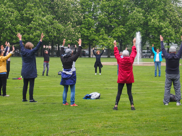 Qi Gong am Löwenwall.