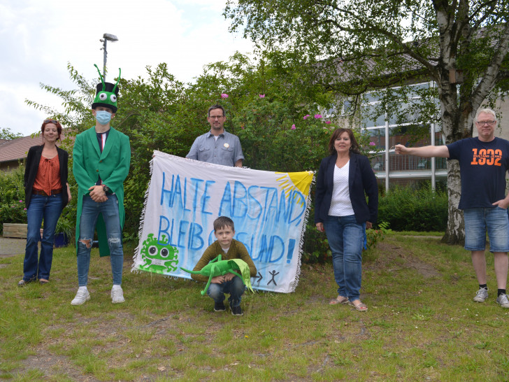 Das Motto für den Sommerferienspaß 2020: "Halte Abstand, bleib gesund!"